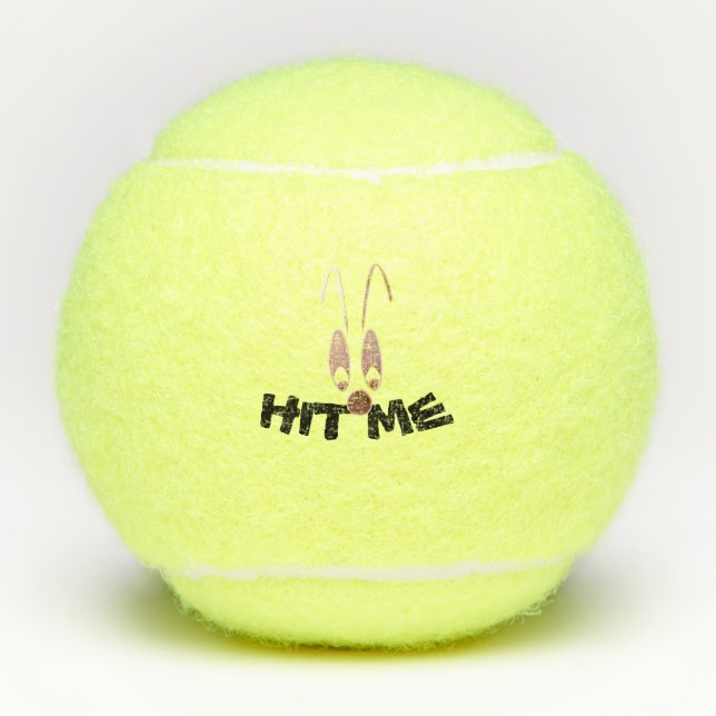 Pelotas De Tenis Hit Me Tennis (Anverso)