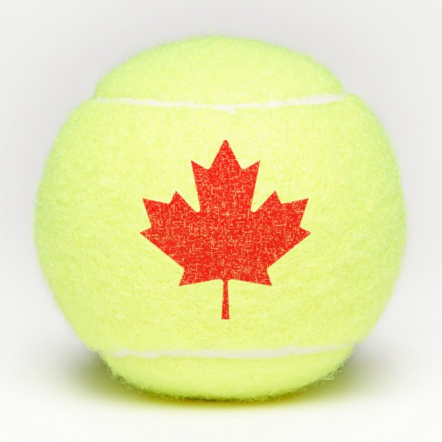 PELOTAS DE TENIS HOJA DE ARCE (Anverso)