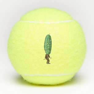 Pelotas De Tenis Hombre tonto Gran cabeza de gallina verde en traje