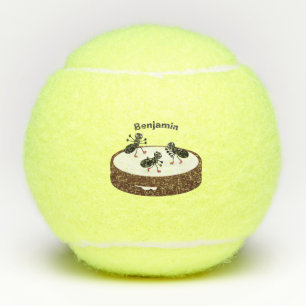 Pelotas De Tenis Hormigas felices patinando hielo en personalizado