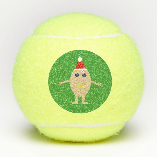 Pelotas De Tenis Huevo de Navidades divertidos (Anverso)
