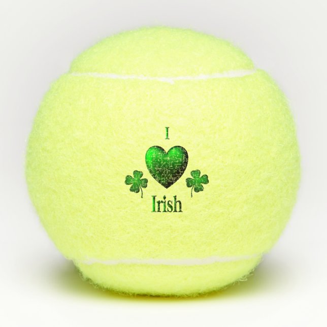 Pelotas De Tenis I Heart Irish (Anverso)