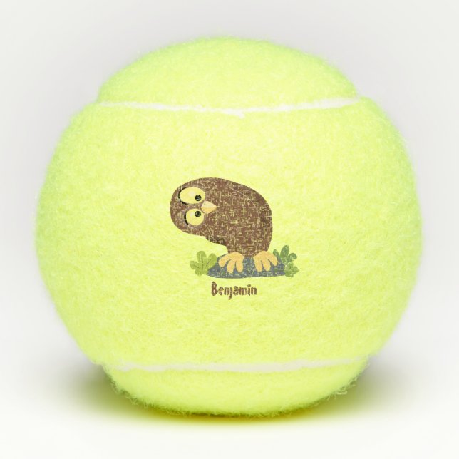 Pelotas De Tenis Ilustracion curioso y gracioso de personalizado de (Anverso)