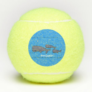 Pelotas De Tenis Ilustracion de ballenas personalizados migratorias