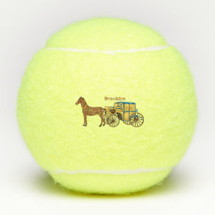 Pelotas De Tenis Ilustracion de caballos y carruajes reales