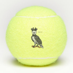 Pelotas De Tenis Ilustracion de Harpy Eagle personalizado