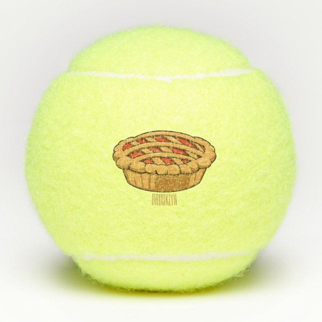 Pelotas De Tenis Ilustracion de personalizado circular (Anverso)