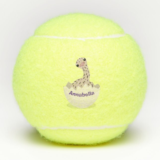 Pelotas De Tenis Ilustracion de personalizado de avestruz de bebé (Anverso)
