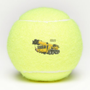 Pelotas De Tenis Ilustracion de personalizado de camiones Crane