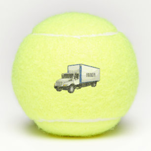 Pelotas De Tenis Ilustracion de personalizado de camiones de cajas