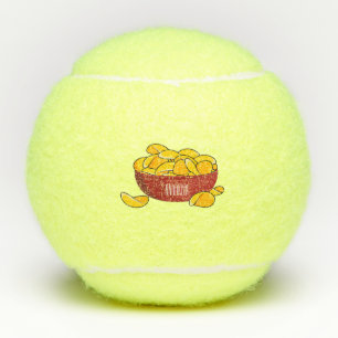 Pelotas De Tenis Ilustracion de personalizado de chips de papa