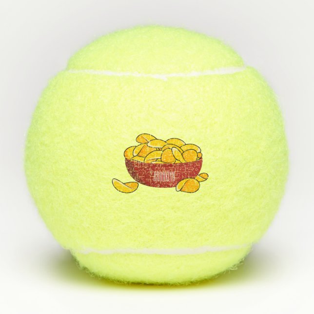 Pelotas De Tenis Ilustracion de personalizado de chips de papa (Anverso)