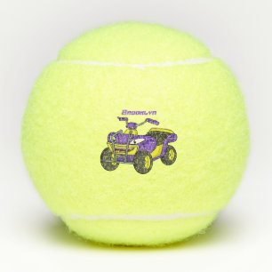 Pelotas De Tenis Ilustracion de personalizado de cuatro ruedas mora