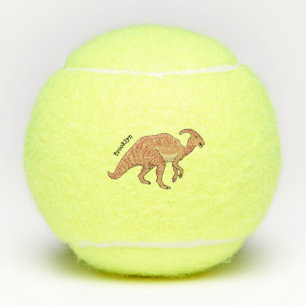 Pelotas De Tenis Ilustracion de personalizado de dinosaurios de par