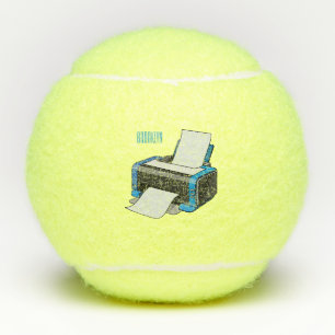 Pelotas De Tenis Ilustracion de personalizado de impresora