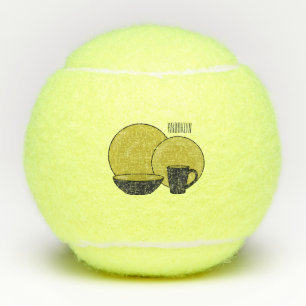 Pelotas De Tenis Ilustracion de personalizado de juego de mesa