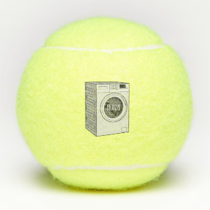 Pelotas De Tenis Ilustracion de personalizado de lavadora