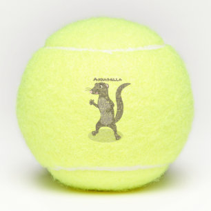 Pelotas De Tenis Ilustracion de personalizado de mongosis suave