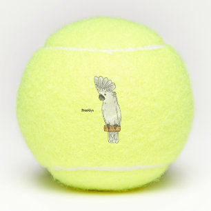 Pelotas De Tenis Ilustracion de personalizado de pájaro de paraguas