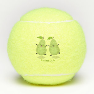 Pelotas De Tenis Ilustracion de personalizado de par de pera cúpula