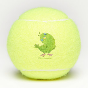 Pelotas De Tenis Ilustracion de personalizado de paracaídas verde l