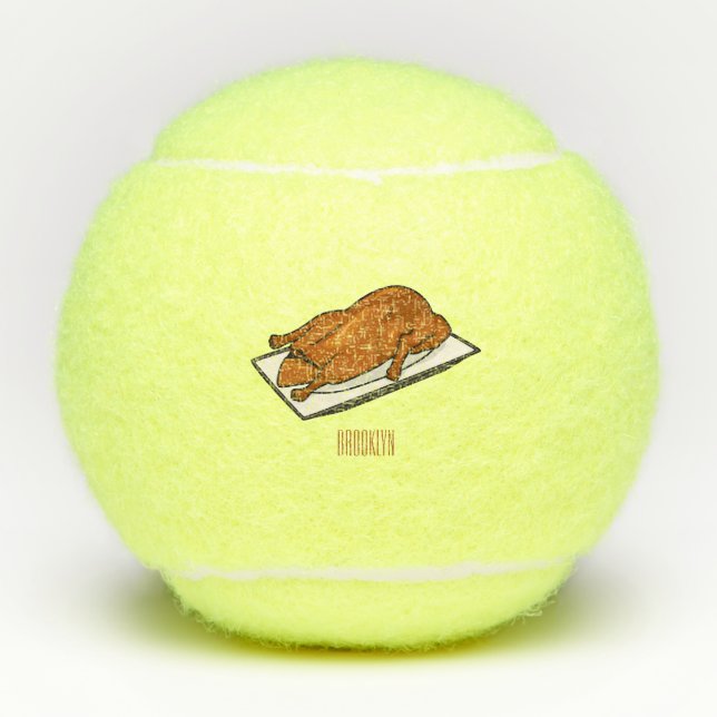 Pelotas De Tenis Ilustracion de personalizado de pato de Peking (Anverso)