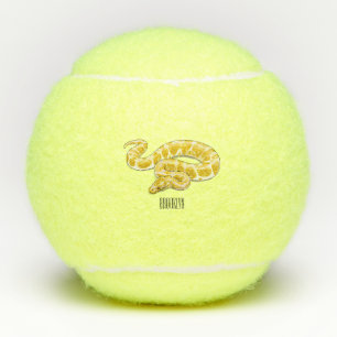 Pelotas De Tenis Ilustracion de personalizado de pitón birmano