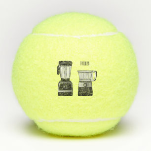 Pelotas De Tenis Ilustracion de personalizado de procesador y mezcl