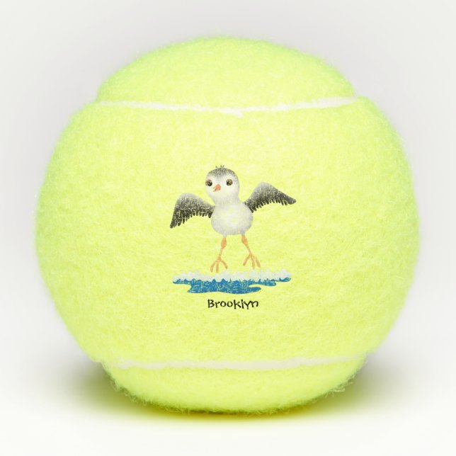 Pelotas De Tenis Ilustracion de personalizado de sandpier de bebé (Anverso)