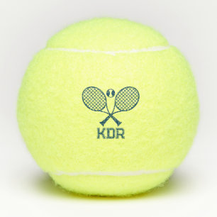Pelotas De Tenis Ilustración de raquetas de tenis con monograma