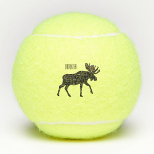 Pelotas De Tenis Ilustracion Moose personalizado