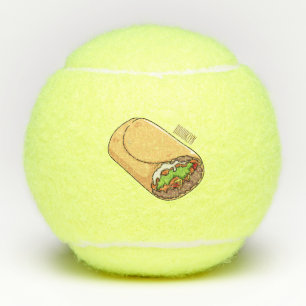 Pelotas De Tenis Ilustracion personalizado Burrito