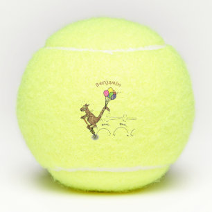 Pelotas De Tenis Ilustracion personalizado canguro del humor austra