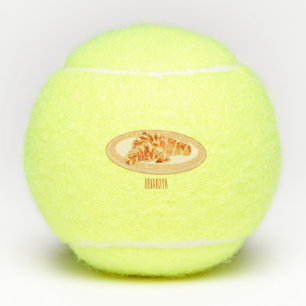 Pelotas De Tenis Ilustracion personalizado croissant