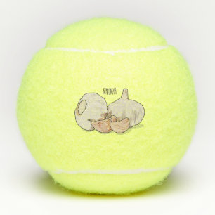 Pelotas De Tenis Ilustracion personalizado de ajo