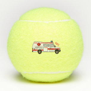 Pelotas De Tenis Ilustracion personalizado de ambulancia