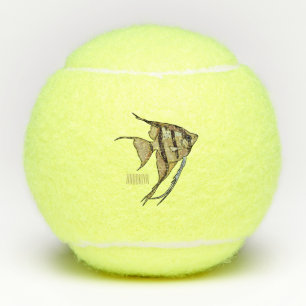 Pelotas De Tenis Ilustracion personalizado de Angelfish