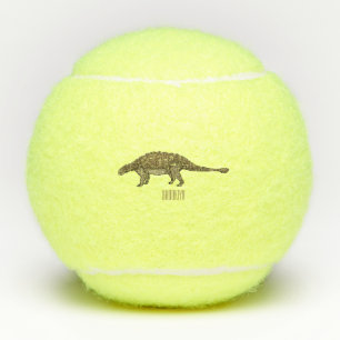 Pelotas De Tenis Ilustracion personalizado de Ankylosaurus