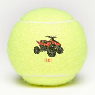 Pelotas De Tenis Ilustracion personalizado de atv de cuatro bicicle