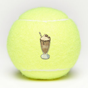 Pelotas De Tenis Ilustracion personalizado de batido de chocolate