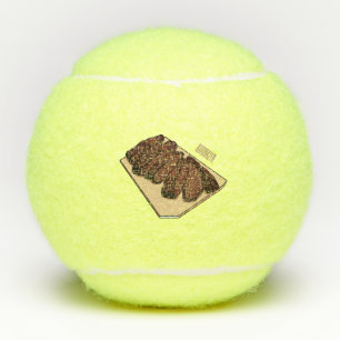 Pelotas De Tenis Ilustracion personalizado de brisket de carne