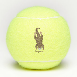 Pelotas De Tenis Ilustracion personalizado de buceo con nutria