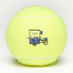 Pelotas De Tenis Ilustracion personalizado de carrito de alimentos