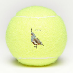 Pelotas De Tenis Ilustracion personalizado de codorniz de montaña