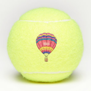 Pelotas De Tenis Ilustracion personalizado de globo aerostático