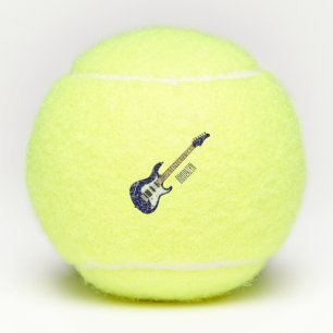 Pelotas De Tenis Ilustracion personalizado de guitarra eléctrica