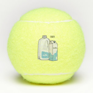 Pelotas De Tenis Ilustracion personalizado de leche