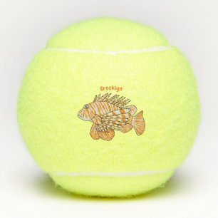 Pelotas De Tenis Ilustracion personalizado de leonfish feliz