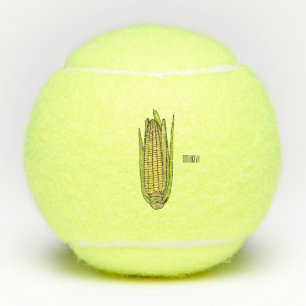 Pelotas De Tenis Ilustracion personalizado de maíz