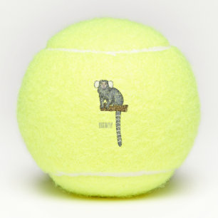 Pelotas De Tenis Ilustracion personalizado de marmoset común